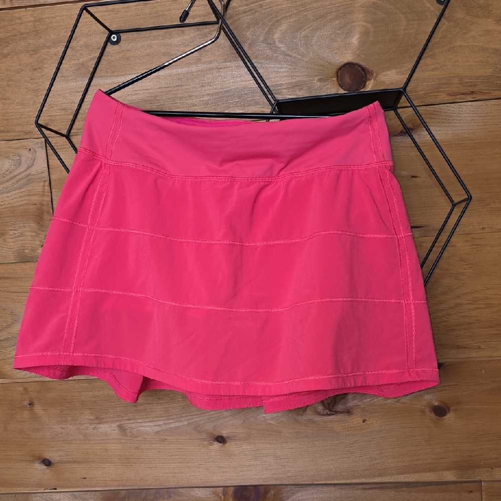 Lululemon Pace Rival Mid-Rise Skirt Size 6 Lip Gloss